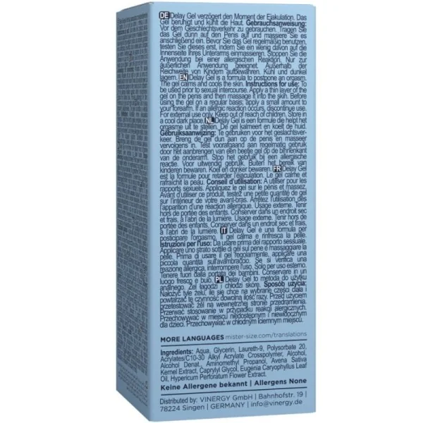 VERZÖGERUNGSGEL 50 ML VON MISTER SIZE