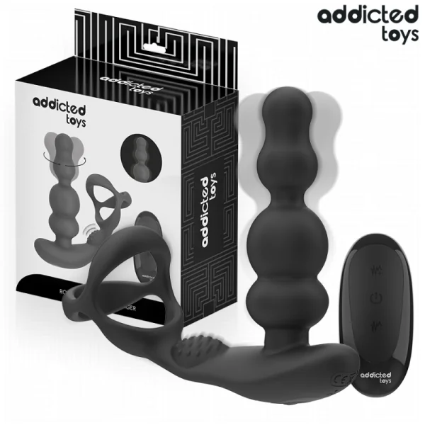 ROTIERENDER PROSTATAMASSAGEGERÄT MIT FERNBEDIENUNG VON ADDICTED TOYS