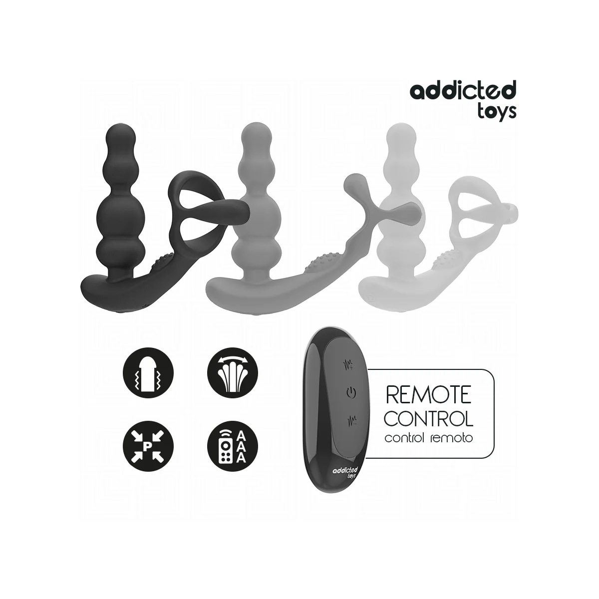 ROTIERENDER PROSTATAMASSAGEGERÄT MIT FERNBEDIENUNG VON ADDICTED TOYS