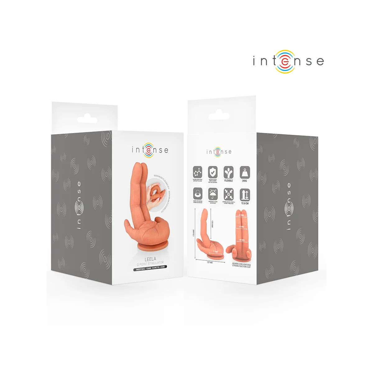 LEELA G-SPOT STIMULATOR FLEXIBLE HAND 12,6 CM VON INTENSE FUN