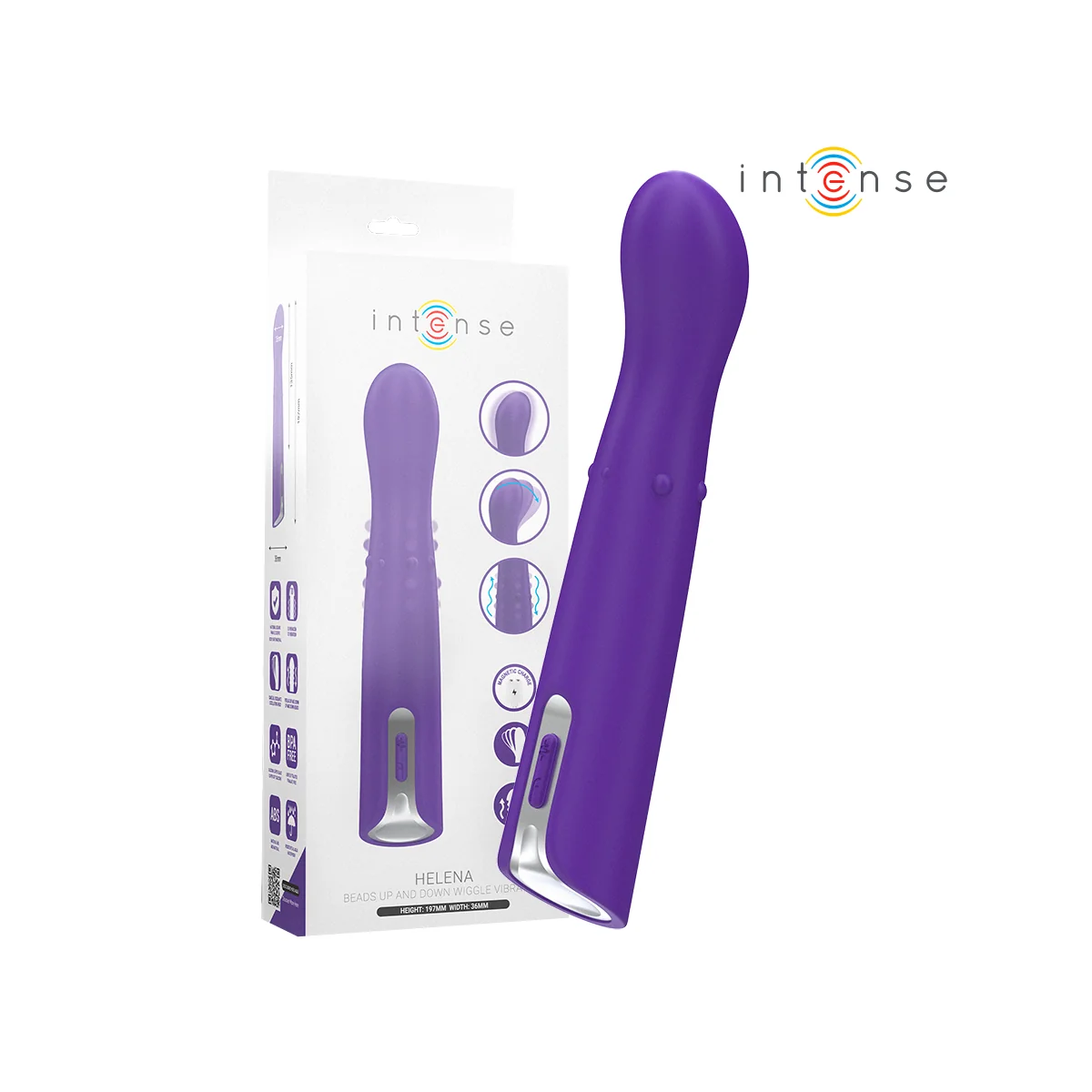HELENA BEADS UP & DOWN WIGGLE VIBRATOR 13,5 CM VON INTENSE FUN