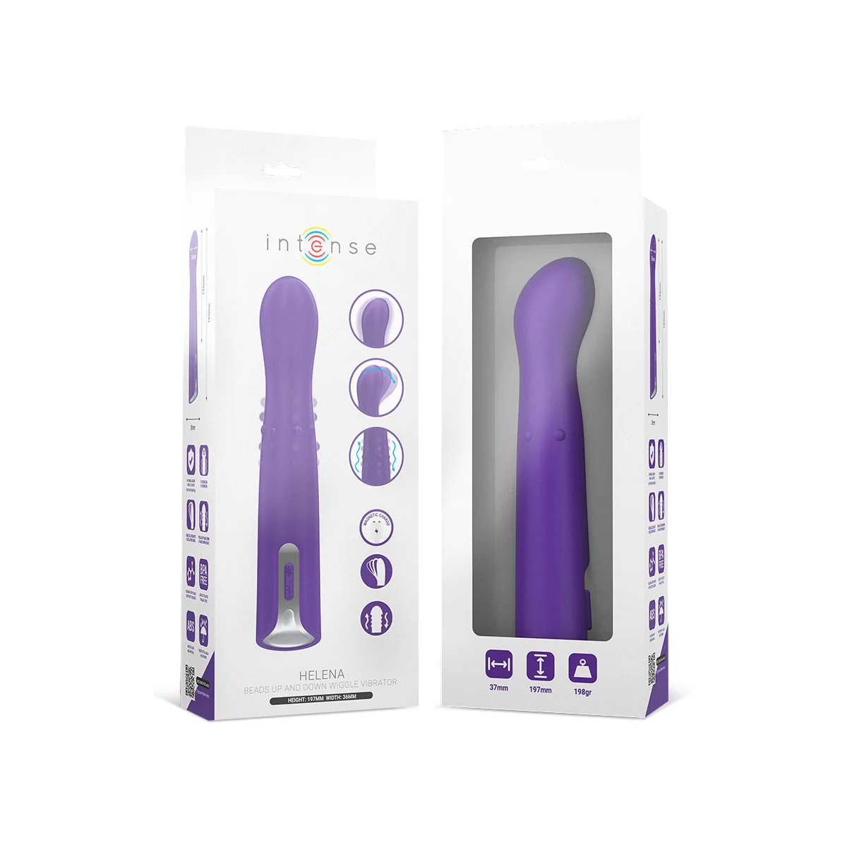 HELENA BEADS UP & DOWN WIGGLE VIBRATOR 13,5 CM VON INTENSE FUN