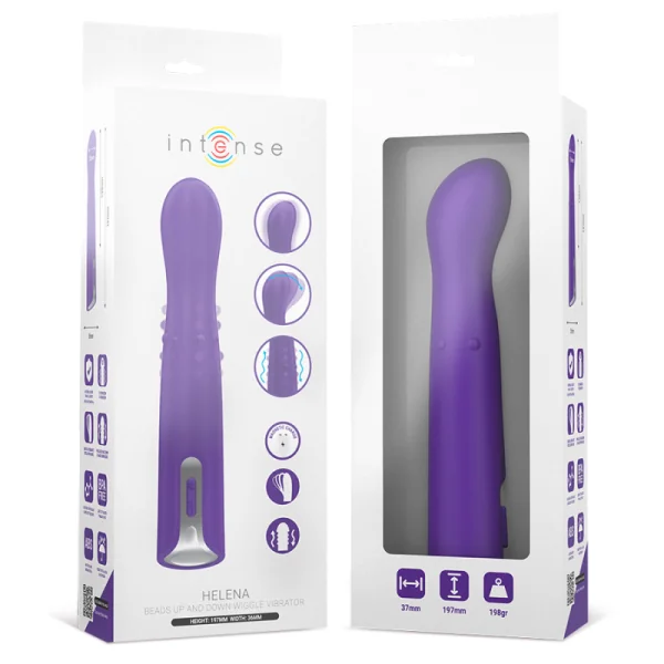 HELENA BEADS UP & DOWN WIGGLE VIBRATOR 13,5 CM VON INTENSE FUN