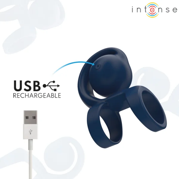 TYSON COCK RING MIT VIBRIERENDER KUGEL Ø 3,2 CM VON INTENSE FUN