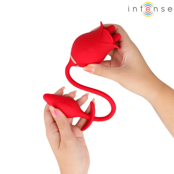 MELANIE DOPPELTER KLITORISSTIMULATOR MIT ZICKZACK-ZUNGE VON INTENSE FUN