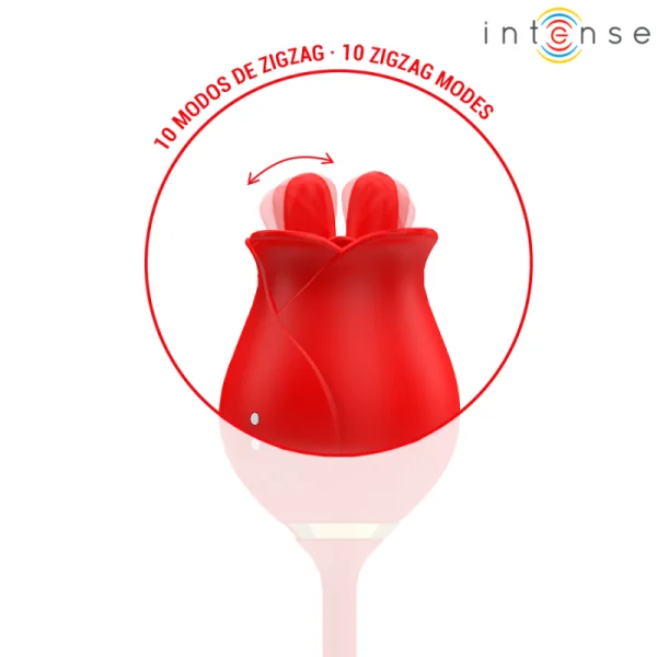 MELANIE DOPPELTER KLITORISSTIMULATOR MIT ZICKZACK-ZUNGE VON INTENSE FUN