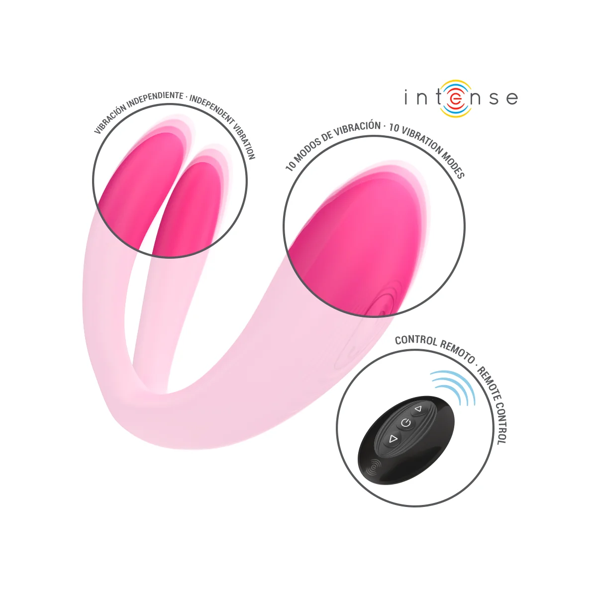 JULIA DOPPELVIBRATOR-KLEMMENSTIMULATOR MIT FERNBEDIENUNG VON INTENSE COUPLES TOYS