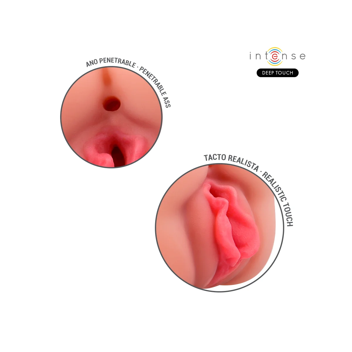 RILEY DOPPELMUSTURBATOR FÜR MUND UND VAGINA VON INTENSE DEEP TOUCH