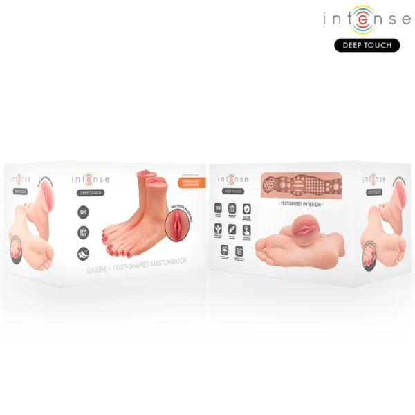 GABBIE ZWEITEILIGER FUSSFÖRMIGER MASTAUBADOR VON INTENSE DEEP TOUCH