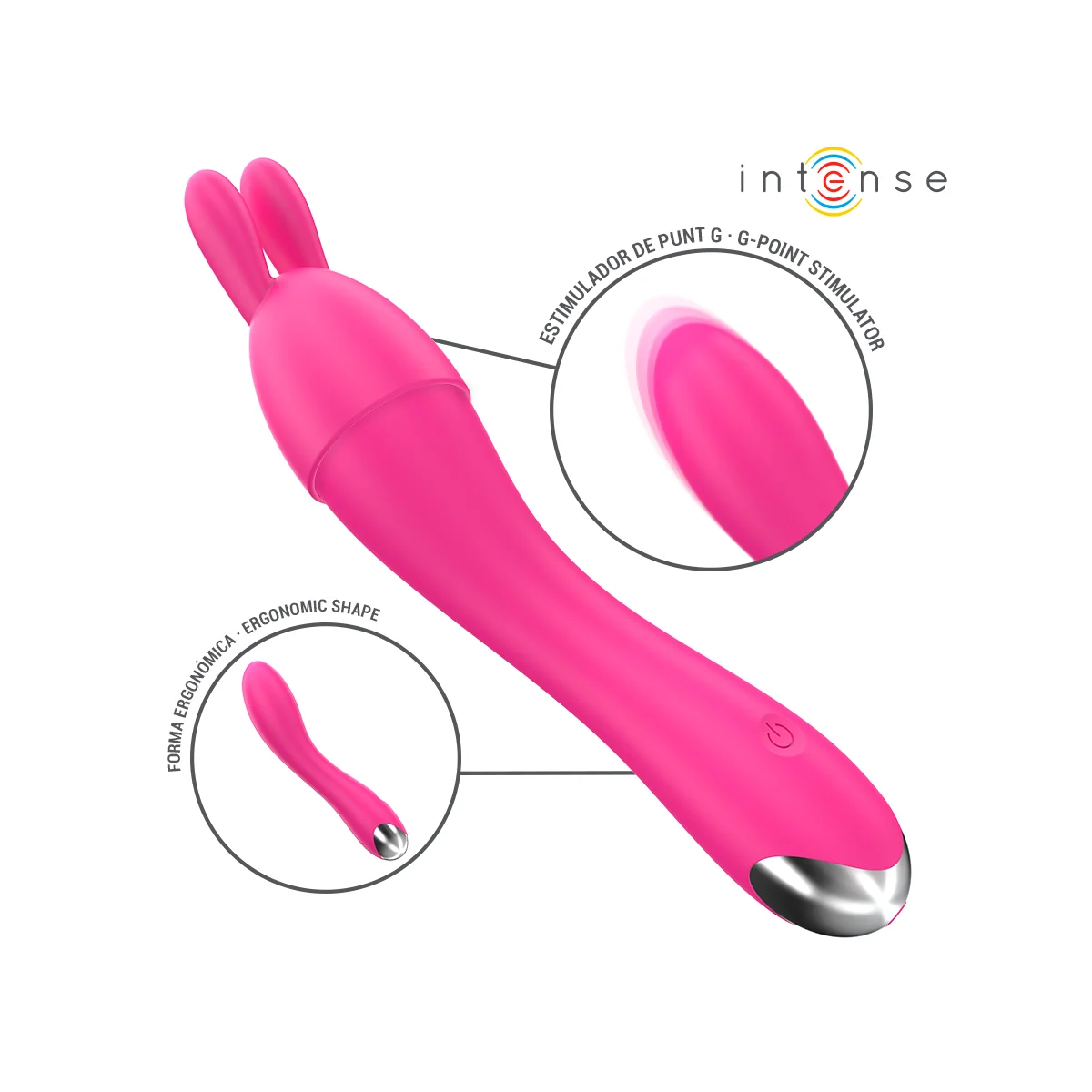 CHER VIBRATOR MIT 20 MUSTER UND AUSTAUSCHBAREN AUFSÄTZEN VON INTENSE FUN