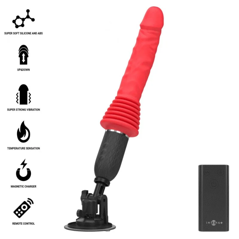 CYNTHIA MIT FERNBEDIENUNGS-STOSSVIBRATOR MIT WÄRMEFUNKTION VON INTENSE FUN 2