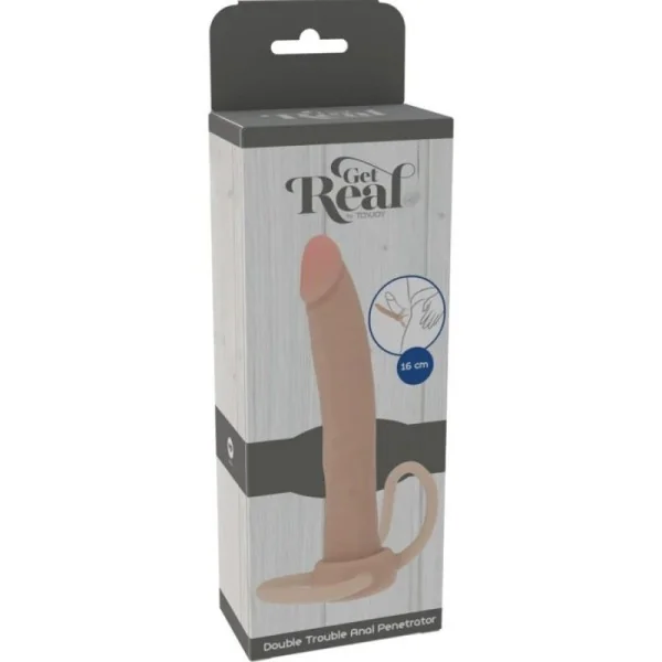 DOUBLE TROUBLE SILIKON-ANALPENETRATOR 16 CM VON GET REAL