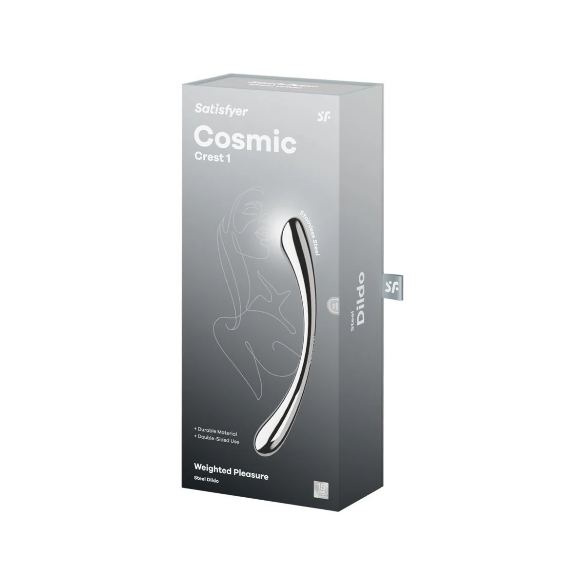 COSMIC CREST 1 DOPPELDILDO AUS EDELSTAHL VON SATISFYER DILDO