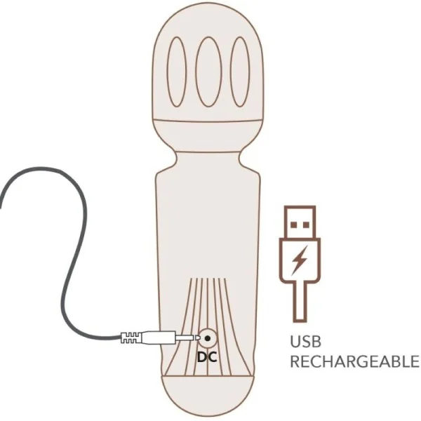 MINI-AKKU-ZAUBERSTAB MIT 16 FUNKTIONEN, SCHWARZE TULPE VON ROCKS-OFF