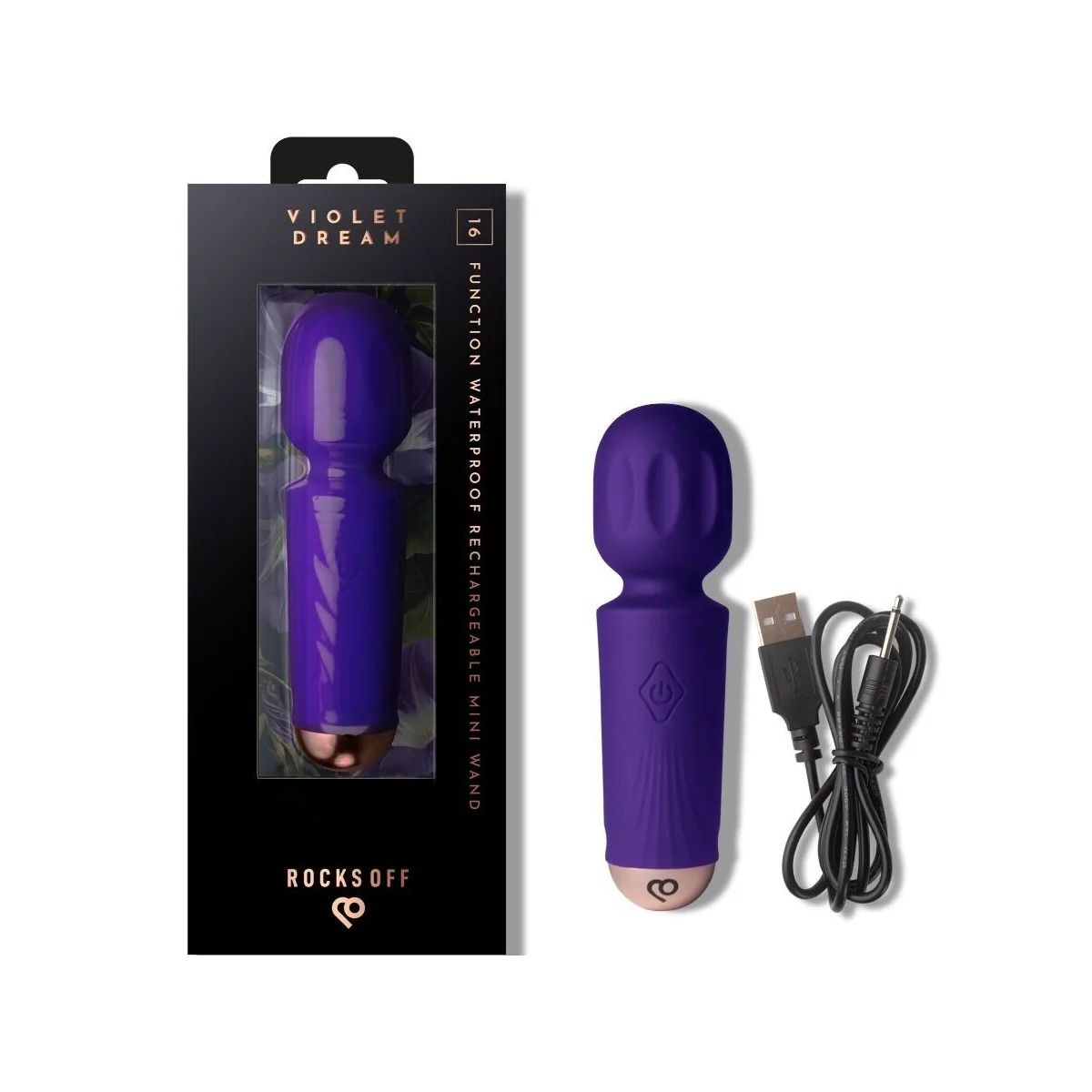 MINI-AUFLADBARER STAB MIT 16 FUNKTIONEN VIOLET DREAM VON ROCKS-OFF