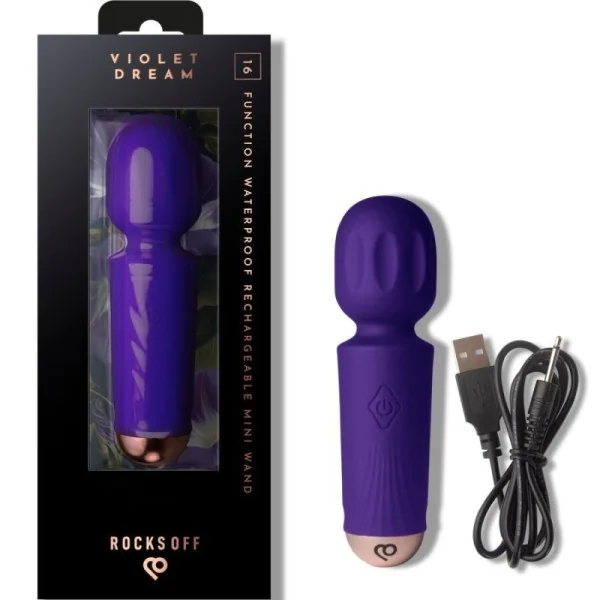 MINI-AUFLADBARER STAB MIT 16 FUNKTIONEN VIOLET DREAM VON ROCKS-OFF