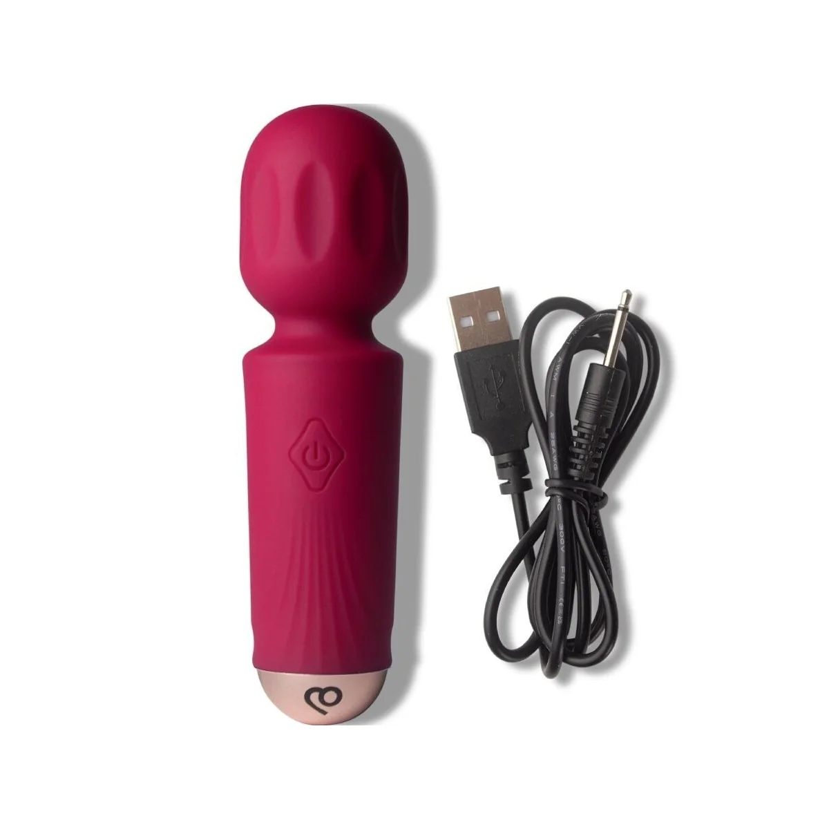 WIEDERAUFLADBARER MINI-ZAUBERSTAB MIT 16 FUNKTIONEN, AZALEENROT VON ROCKS-OFF