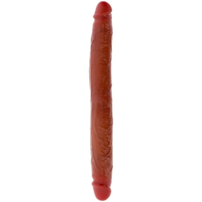 DOPPELENDES SILIKON-DILDO KARAMELL 35 CM VON GET REAL