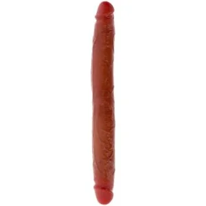 DOPPELENDES SILIKON-DILDO KARAMELL 35 CM VON GET REAL