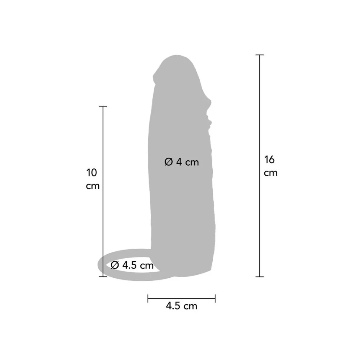 FEUCHTIGKEITSSPENDENDE SILIKON-VIBRATIONS-PENISHÜLLE IN KARAMELL, 16 CM VON GET REAL