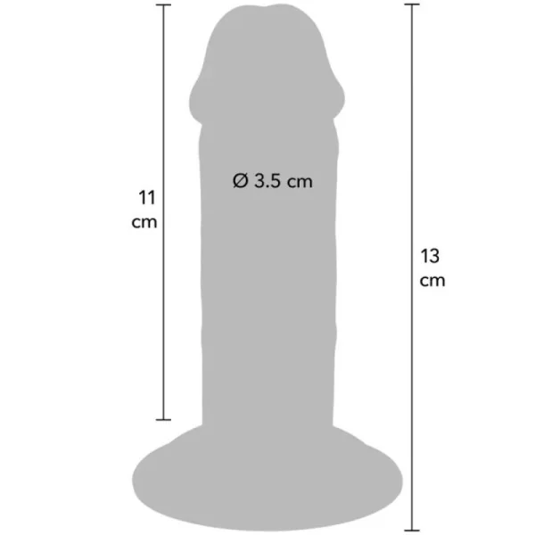 DELUXE DICKER DOPPELDICHTER TPE-PENDIGES, 13 CM VON GET REAL