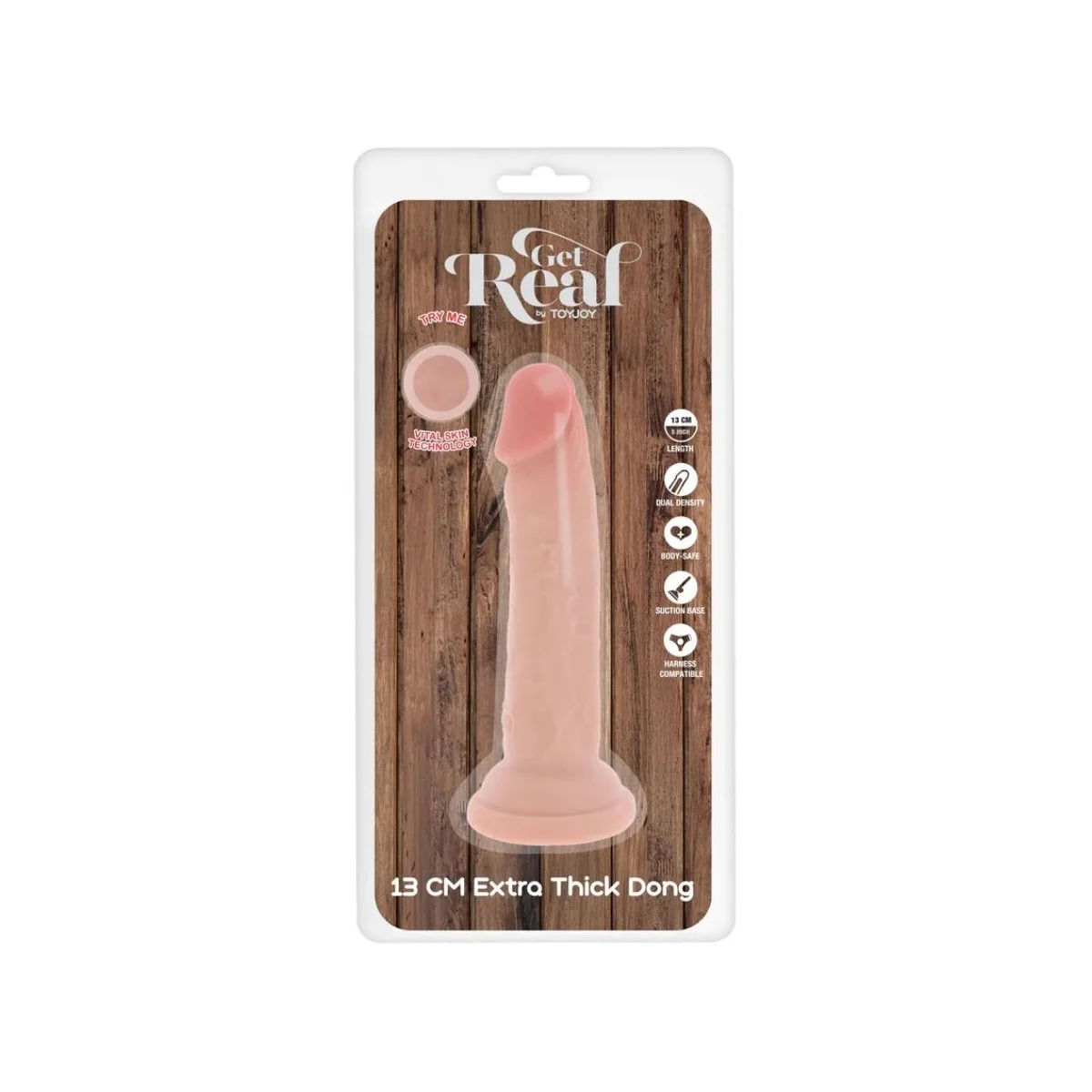 DELUXE DICKER DOPPELDICHTER TPE-PENDIGES, 13 CM VON GET REAL