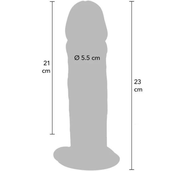 DELUXE DICKER TPE-DONNERSATZ MIT DOPPELTER DICHTE, 23 CM VON GET REAL