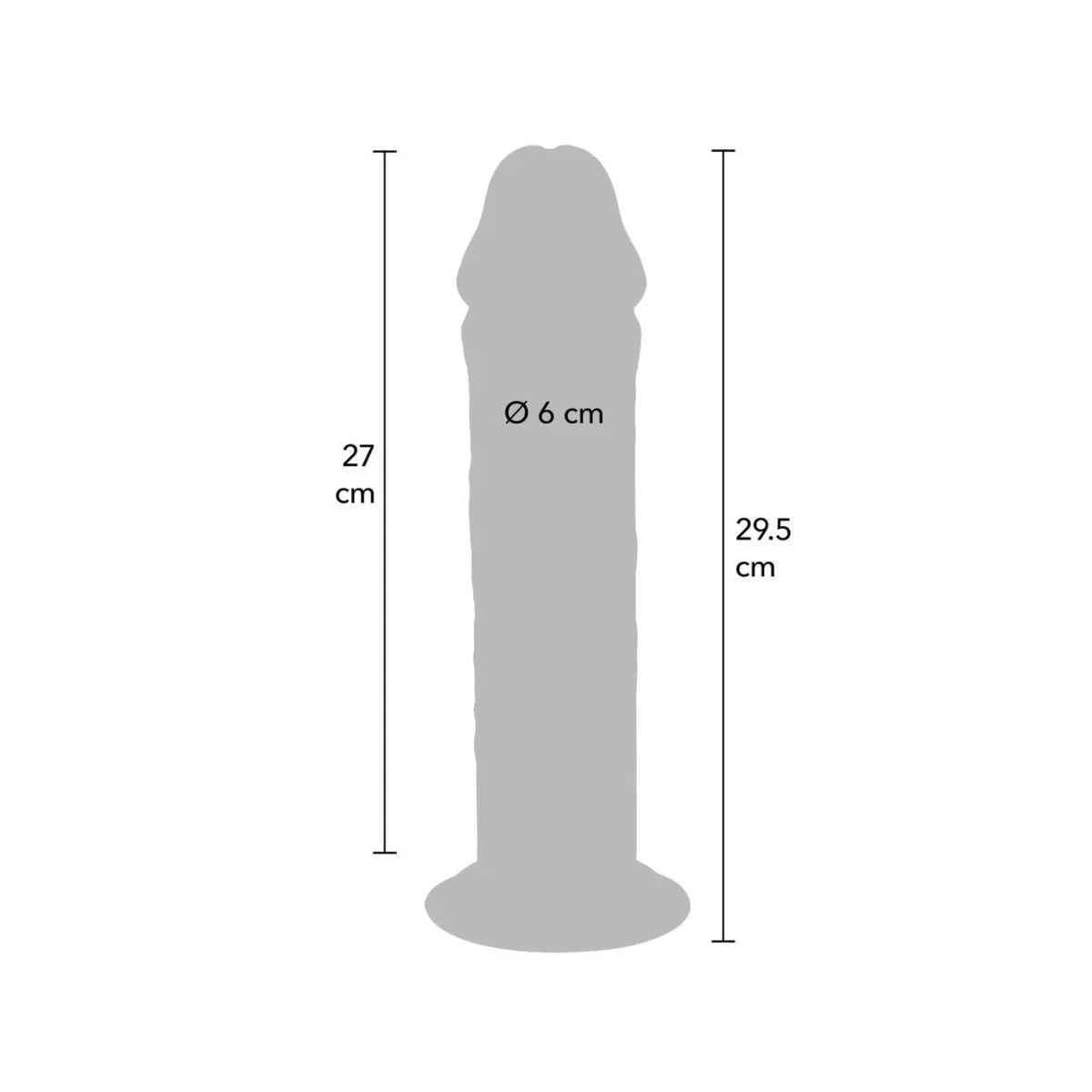 DELUXE THICK DOUBLE-DENSITY TPE COCK 29.5 CM VON GET REAL