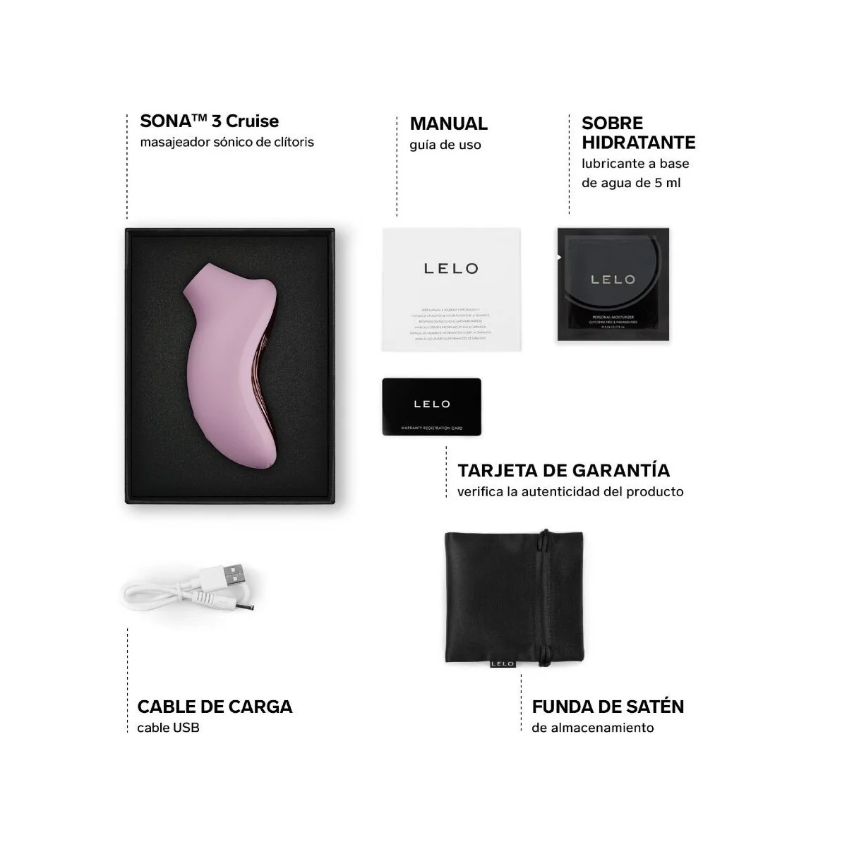 SONA 3 CRUISE SONIC KLITORALSAGER ZARTROSA VON LELO