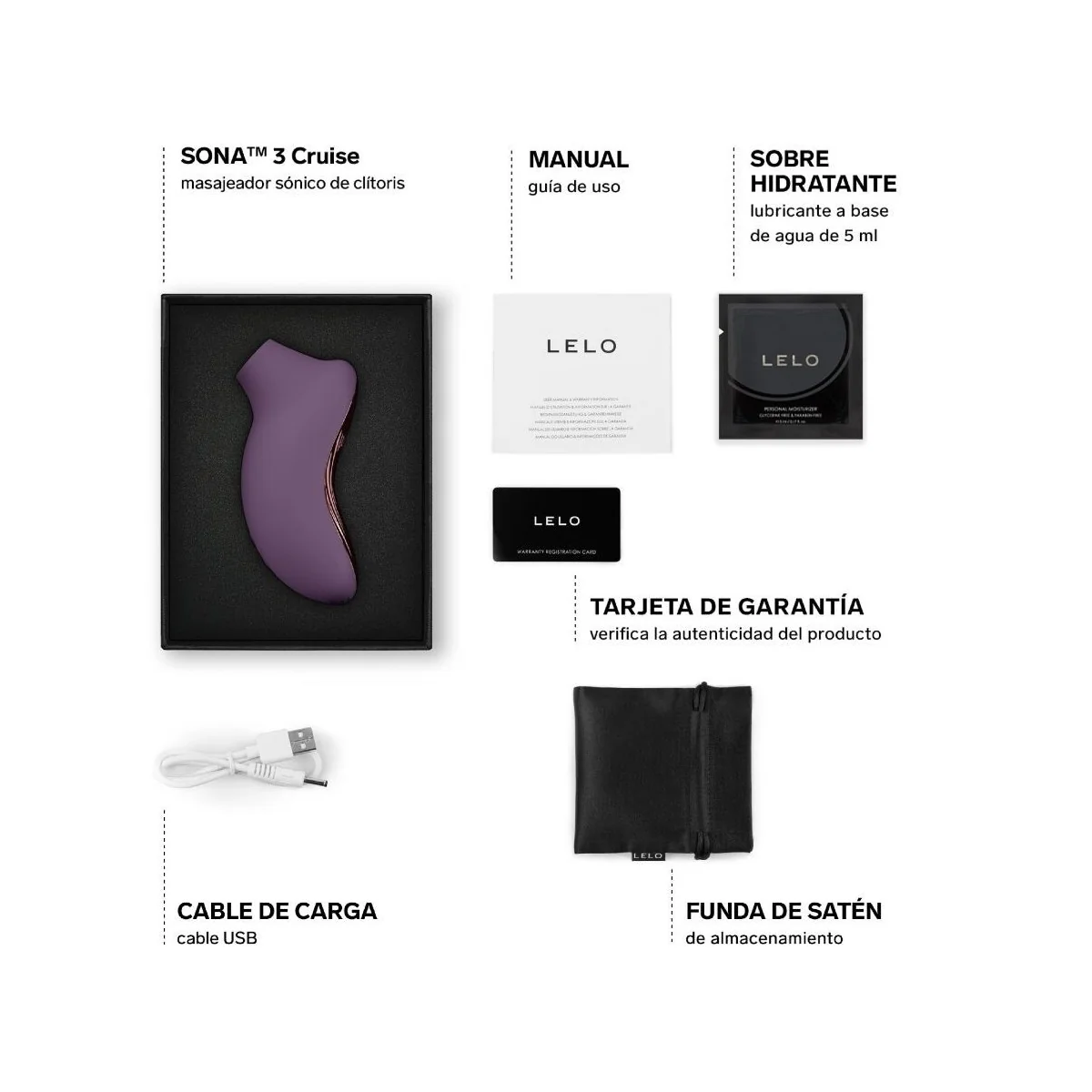 SONA 3 CRUISE SONIC KLITORMASSAGER PLUM VON LELO