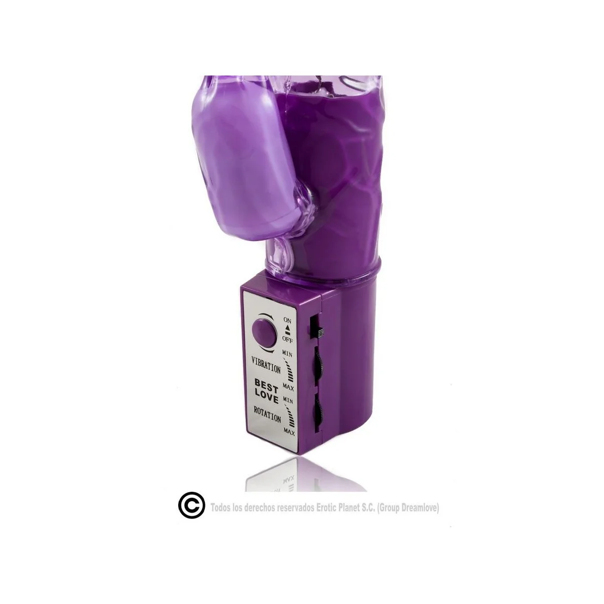 Lila Kaninchen-Rotator mit Superstimulator von Baile Rotations kaufen | Fesselliebe