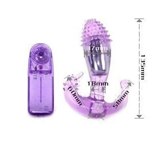 Fliederfarbener Vaginal und Analstimulator mit Vibration von Baile kaufen | Fesselliebe