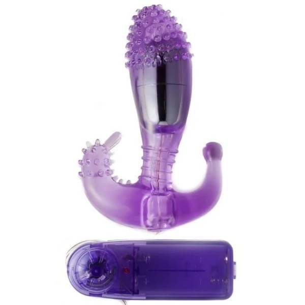 Fliederfarbener Vaginal und Analstimulator mit Vibration von Baile kaufen | Fesselliebe
