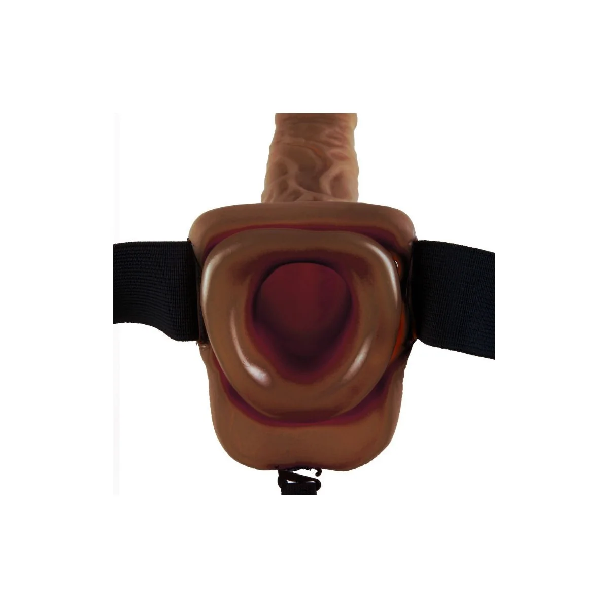 9 Hohl Strap-On mit Hoden 22,9 cm Braun von Fetish Fantasy Series kaufen | Fesselliebe