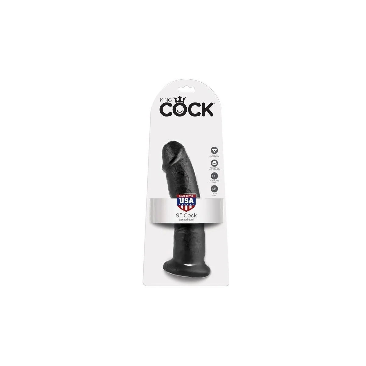 9 Dildo Schwarz 22.9 cm von King Cock kaufen | Fesselliebe