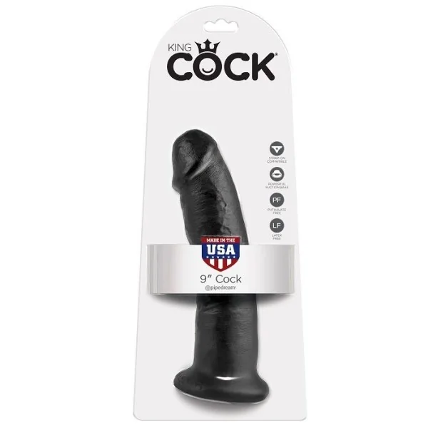 9 Dildo Schwarz 22.9 cm von King Cock kaufen | Fesselliebe