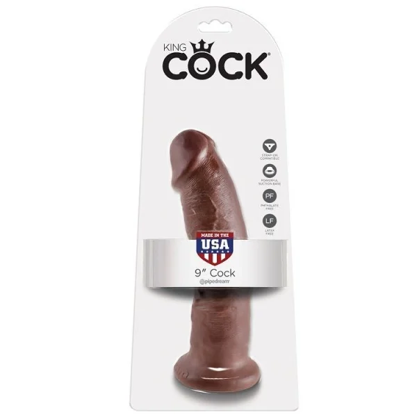 9 Hahn Braun 22.9 cm von King Cock kaufen | Fesselliebe