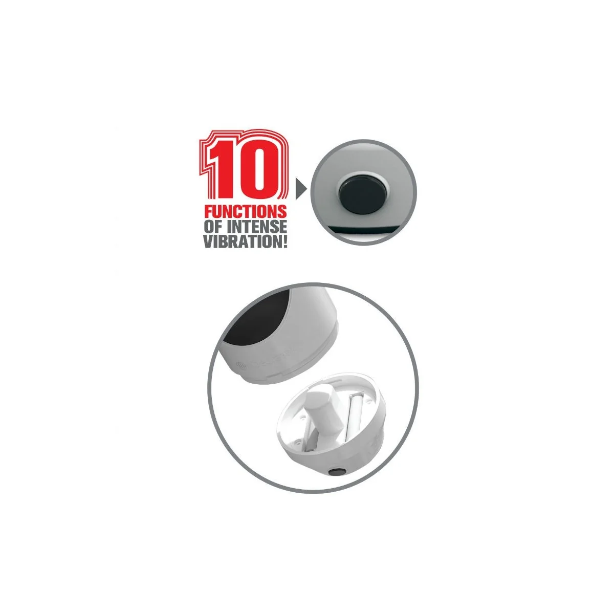 Pipedream Mega Grip Vagina Masturbator Vibrator von Extreme Toyz kaufen | Fesselliebe