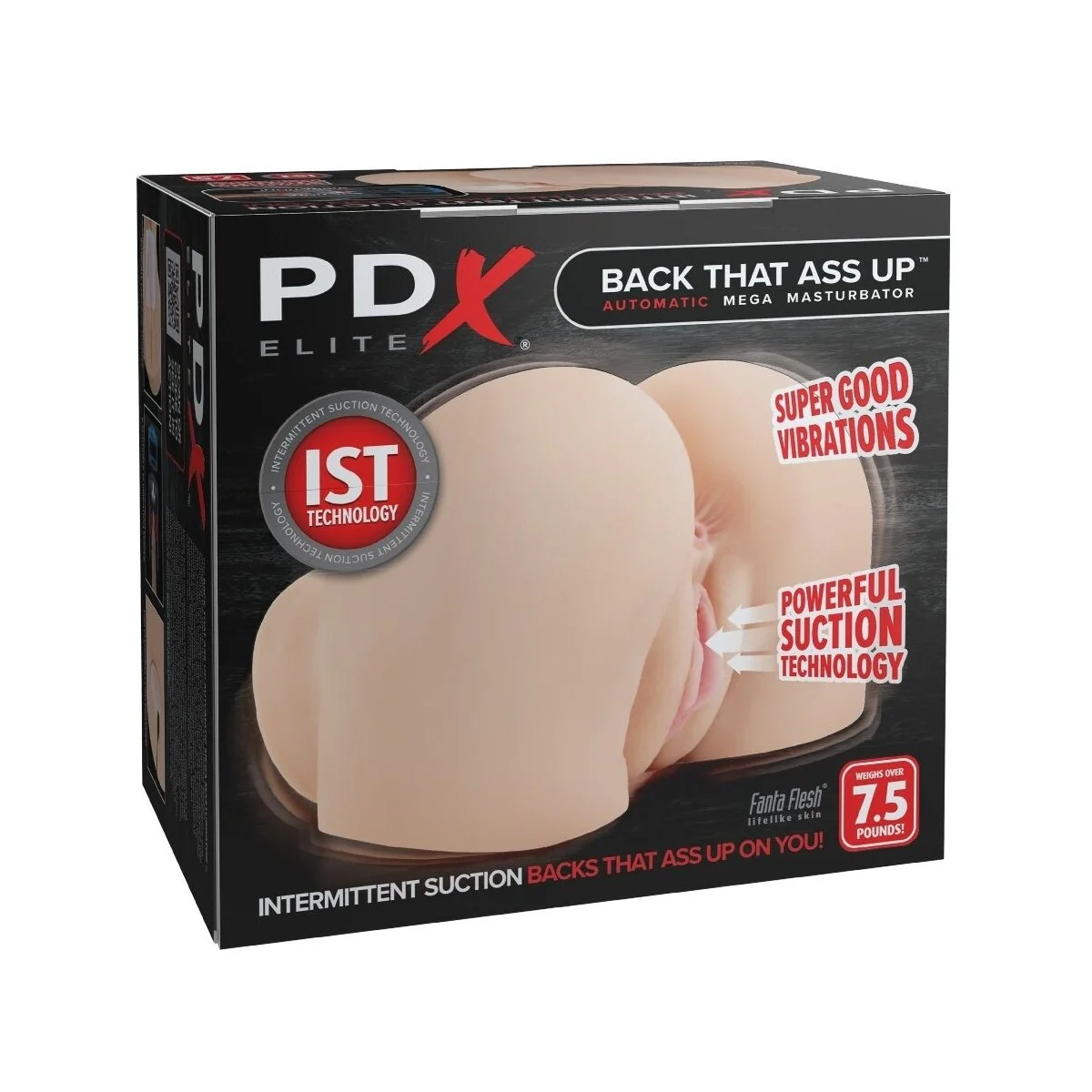 BACK THAT ASS UP REALISTISCHER VIBRIERENDER VAGINA- UND ANUS-MASTURBATOR VON PDX ELITE