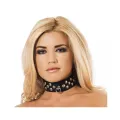 Lederhalsband mit Nieten von Bondage Play