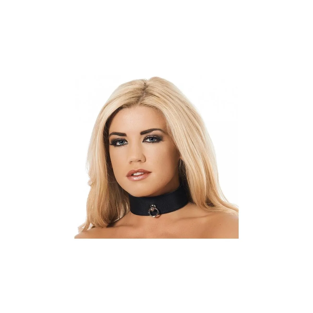 Lederhalsband mit Ring von Bondage Play | Fesselliebe.de