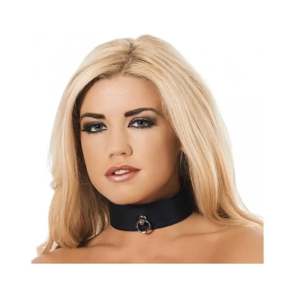 Lederhalsband mit Ring von Bondage Play | Fesselliebe.de