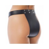 Leder-Keuschheitsslip mit Vorhängeschlössern von Bondage Play | Fesselliebe.de