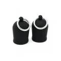 Nippelsauger mit Ring Silikon Schwarz von Bondage Play