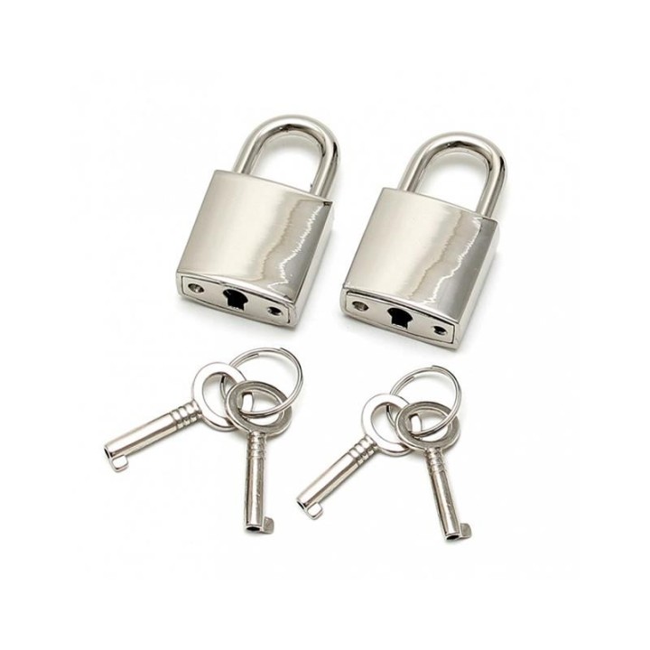 Set mit 2 Vorhängeschlössern von Bondage Play | Fesselliebe.de