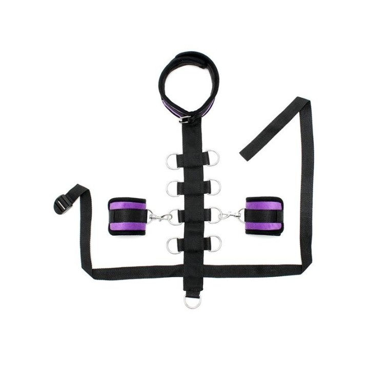 Set Halsband mit Manschetten Lila von Bondage Play | Fesselliebe.de