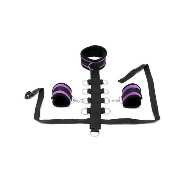 Set Halsband mit Manschetten Lila von Bondage Play | Fesselliebe.de