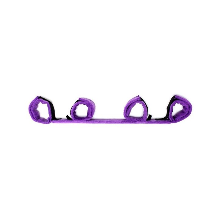 Spreizstange mit 4 Manschetten Lila von Bondage Play | Fesselliebe.de