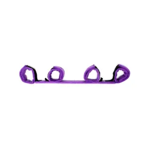 Spreizstange mit 4 Manschetten Lila von Bondage Play