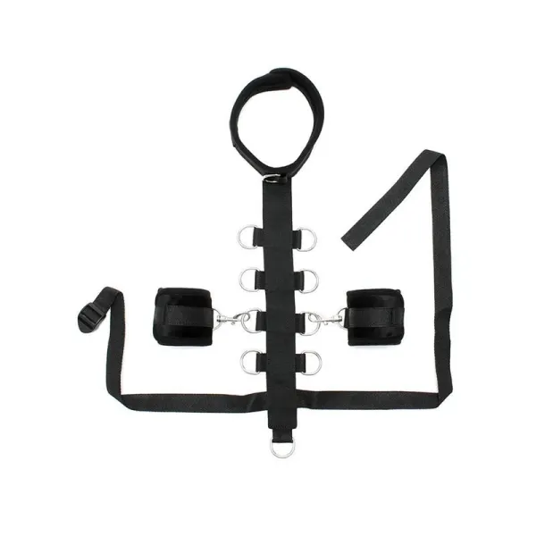 Set Halsband mit Manschetten Schwarz von Bondage Play | Fesselliebe.de